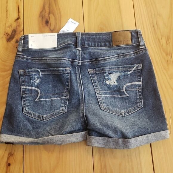 AEO NE(X)T LEVEL STRETCH DISTRESSED JEAN SHORTS - Picture 6 of 7